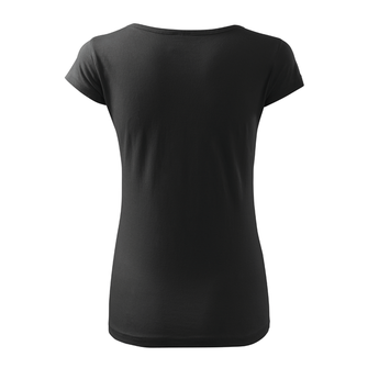 DRAGOWA дамска тениска с къс ръкав Punisher, черна, 150г/м2