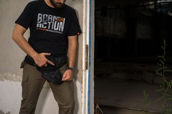 Pentagon Тениска Born for Action, черна