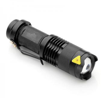LED UV военно фенерче с акумулаторно увеличение, 10 см