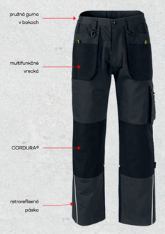 Rimeck Ranger мъжко работни панталони Cordura®, сиво