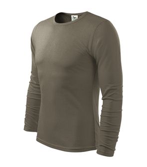Malfini Fit-T Тениска с дълъг ръкав, армейско зелено, 160 г/м2
