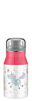alfi elementBottle Детска бебешка бутилка за пиене от неръждаема стомана ' 0,4 л дъга
