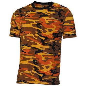MFH Американска тениска Streetstyle, оранжево-камуфлажна