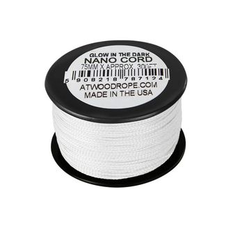 ATWOOD® Nano Uber Glow въже .75mm (300ft) - бяло (GLOW-NC300)