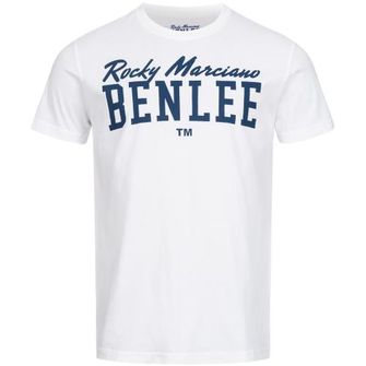 BENLEE Мъжка тениска с лого, бяла