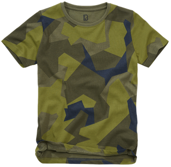 Brandit детска тениска с къс ръкав, шведски камуфлаж