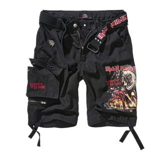 Brandit Iron Maiden Savage шорти The Number of The Beast black edition, черен