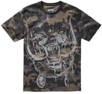 Brandit Motörhead Тениска с печат на варпи, тъмен камуфлаж