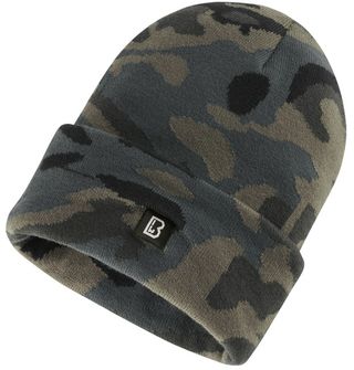 Brandit Rack удължена плетена шапка, тъмен камуфлаж