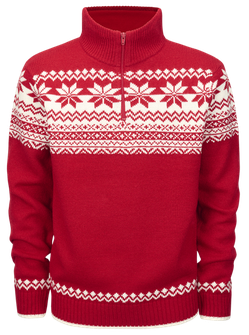 Пуловер Brandit Norwegian Troyer, червен