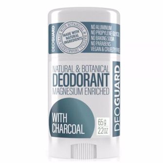 Deoguard Твърд дезодорант, активен въглен, 65 г