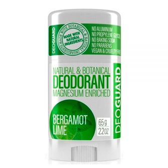 Deoguard Твърд дезодорант, бергамот и лайм, 65 г