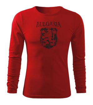 DRAGOWA FIT-T Тениска с дълъг ръкав Герб, червена