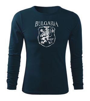 DRAGOWA FIT-T Тениска с дълъг ръкав Герб, тъмно синя