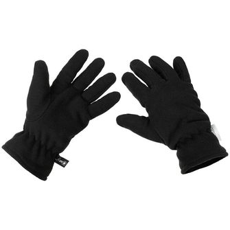 MFH Ръкавици от полар с изолация 3M™ Thinsulate™, черни