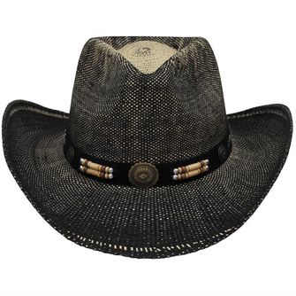 Fox Outdoor сламена шапка Тексас, черно-кафява