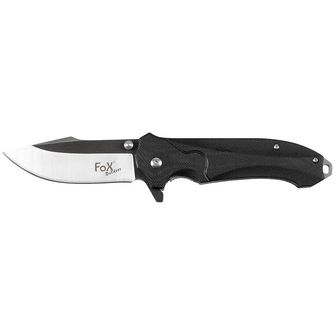 Нож Fox Outdoor Jack с една ръка, черен, дръжка G10