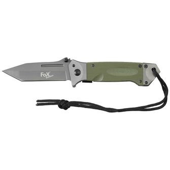 Нож Fox Outdoor Jack за една ръка, OD зелен, дръжка G10