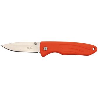 Нож Fox Outdoor Jack за една ръка, оранжев, TPR дръжка