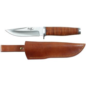 Нож Fox Outdoor Pathfinder, Ranger 11, кожена дръжка, с калъф