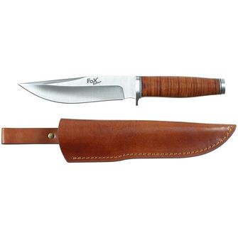 Нож Fox Outdoor Pathfinder, Ranger 16, кожена дръжка, с калъф