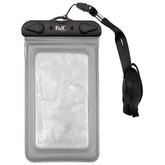 Fox Outdoor Водоустойчив калъф за смартфон, прозрачен, черен