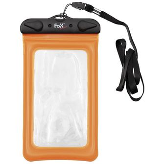 Fox Outdoor Водоустойчив калъф за смартфон, прозрачен, оранжев