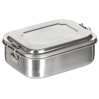 Кутия за обяд FoxOutdoor, неръждаема стомана, приблизително 16 x 13 x 6,2 cm