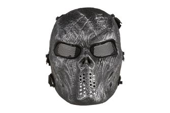 GFC Еърсофт тактическа маска череп, сребърна
