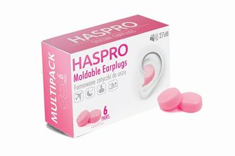 HASPRO 6P силиконови тапи за уши, розови