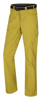 HUSKY дамски панталон за открито Kahula L, жълто-зелен