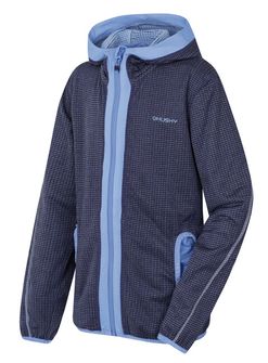 Husky Детска блуза с качулка Artic Zip K тъмно лилаво/светло синьо