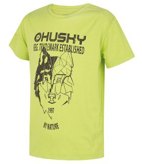Husky Kids функционална тениска Tash K яркозелена