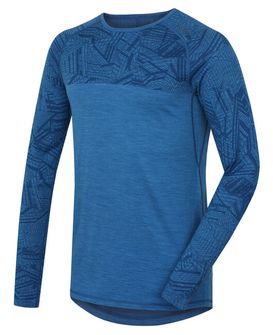 Husky Merino термобельо Мъжка тениска с дълъг ръкав тъмно синьо