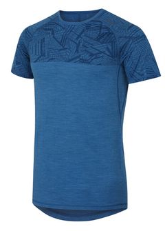 Husky Merino термобельо Мъжка тениска с къс ръкав тъмно синьо