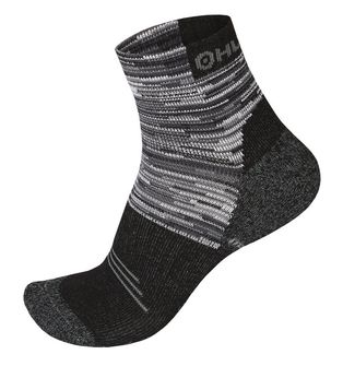 Чорапи за туризъм Husky черни/сиви