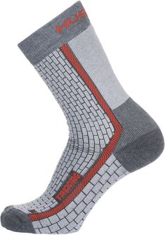 Чорапи за трекинг Husky сиво/червено