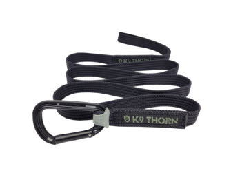 K9 Thorn Каишка с карабинер Petzl, черна, XL