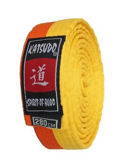Katsudo Колан за джудо, жълто-оранжев