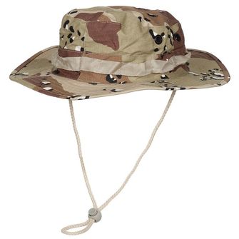 MFH Американска шапка GI Bush Рип стоп с шнур за пристягане, 6 инча, пустиня