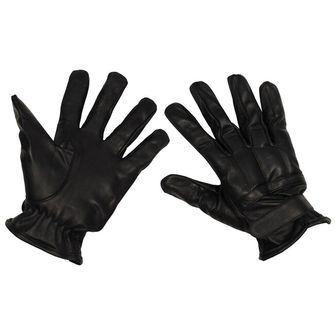 MFH Кожени ръкавици с пълнеж от кварцов пясък, черни