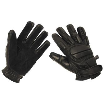 MFH Кожени ръкавици Защита от прерязване, черни