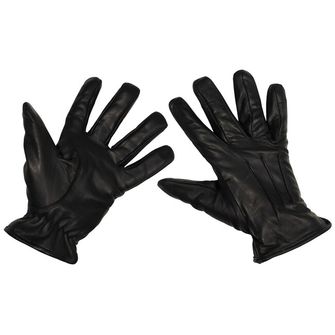 MFH Кожени ръкавици Безопасност, устойчиви на порязване, черни