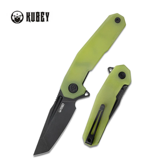 KUBEY Нож за затваряне Carve, стомана AUS 10, жълт