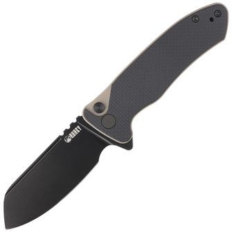 KUBEY Нож за затваряне Creon S - Black-Tan G10
