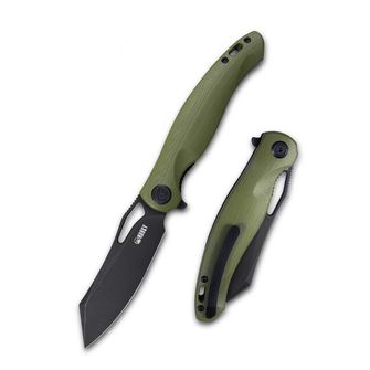 Нож KUBEY Drake, стомана 14C28N, зелен