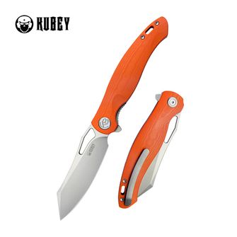 Нож KUBEY Drake, стомана AUS 10, оранжев