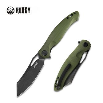 KUBEY Нож за затваряне Drake OD, стомана AUS 10, зелен