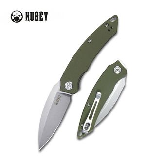 KUBEY Нож за затваряне Leaf Green G10