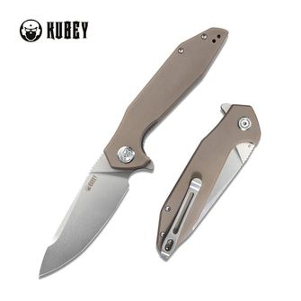 KUBEY Нож за затваряне Nova, стомана D2, Tan
